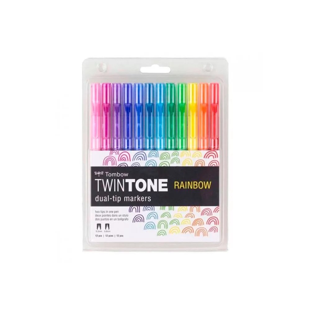 Marcadores twintone, rainbow
