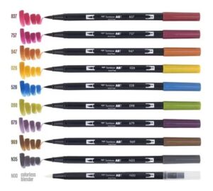 Set 10 Marcadores Dual Brush Pen – Muted