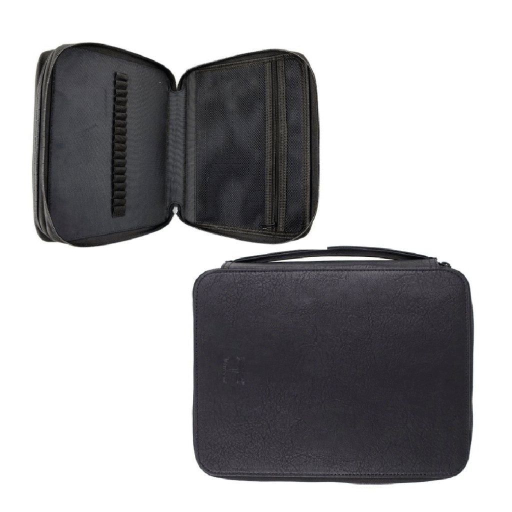 Estuche doble para Marcadores, negro