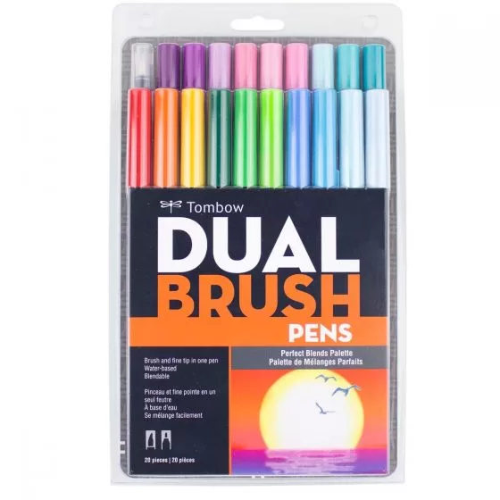 Set 20 Marcadores Dual Brush Pen - Perfect Blend