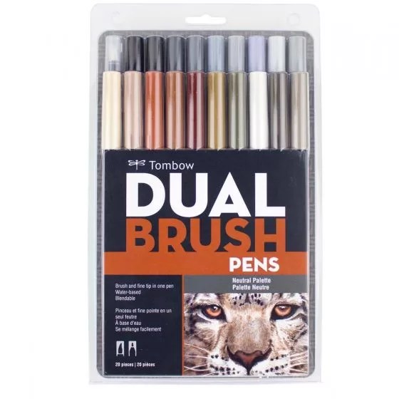 Set 20 Marcadores Dual Brush Pen - Neutral