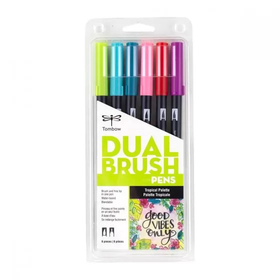 Set 6 Marcadores ABT Dual Brush Pen – Tropical