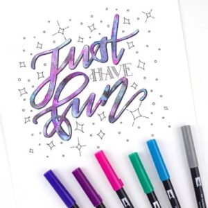 Set 6 Marcadores ABT Dual Brush Pen – Galaxy