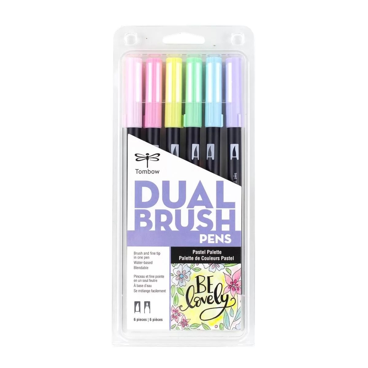 Set 6 Marcadores ABT Dual Brush Pen – Pastel