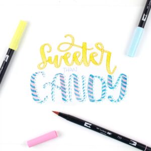 Set 6 Marcadores ABT Dual Brush Pen – Pastel