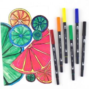 Set 6 Marcadores ABT Dual Brush Pen – Primary