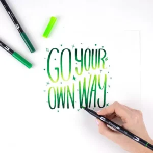 Set 6 Marcadores ABT Dual Brush Pen – Green