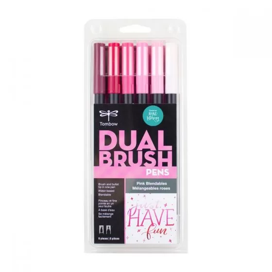 Set 6 Marcadores ABT Dual Brush Pen – Pink