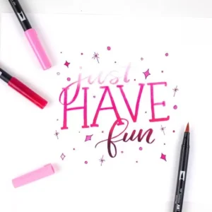 Set 6 Marcadores ABT Dual Brush Pen – Pink