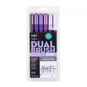 Set 6 Marcadores ABT Dual Brush Pen – Purple