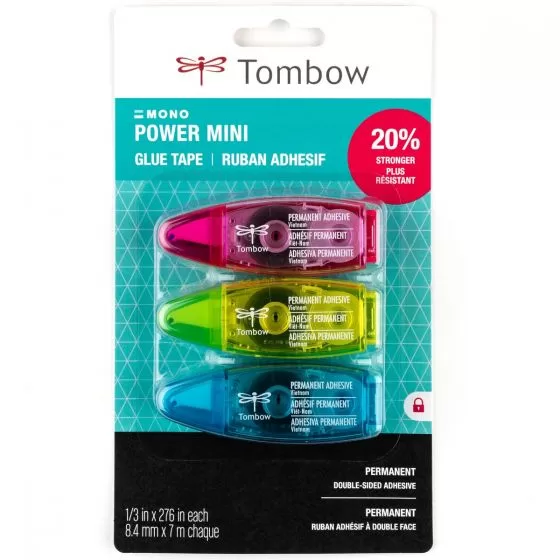 Pack 3 Cintas adhesivas con aplicador - permanente