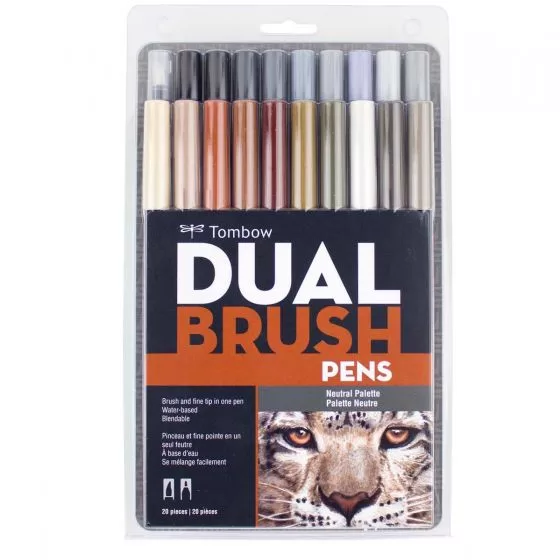 Set 20 Marcadores Dual Brush Pen - Neutral