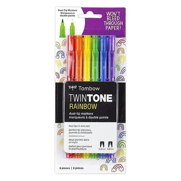 Set Twintone rainbow 6 colores