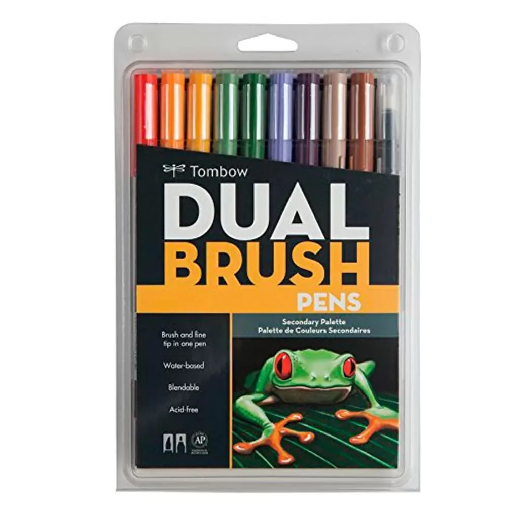 Set 10 Marcadores Dual Brush Pen - Secondary