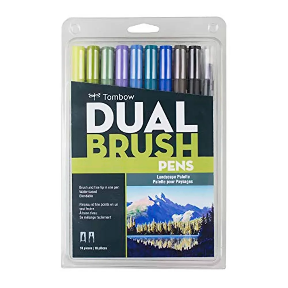 Set 10 Marcadores Dual Brush Pen - Landscape