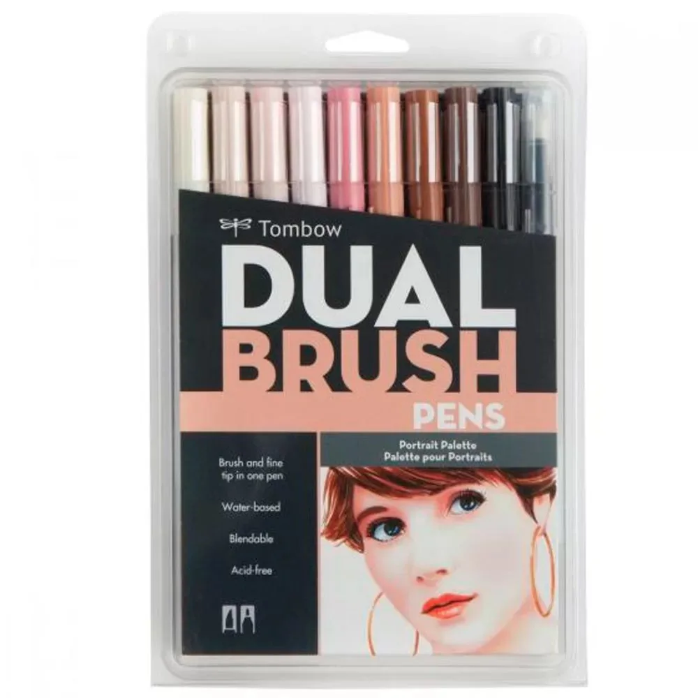 Set 10 Marcadores Dual Brush Pen - Portrait