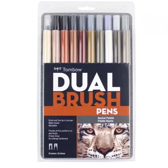 Set 20 Marcadores Dual Brush Pen - Neutral
