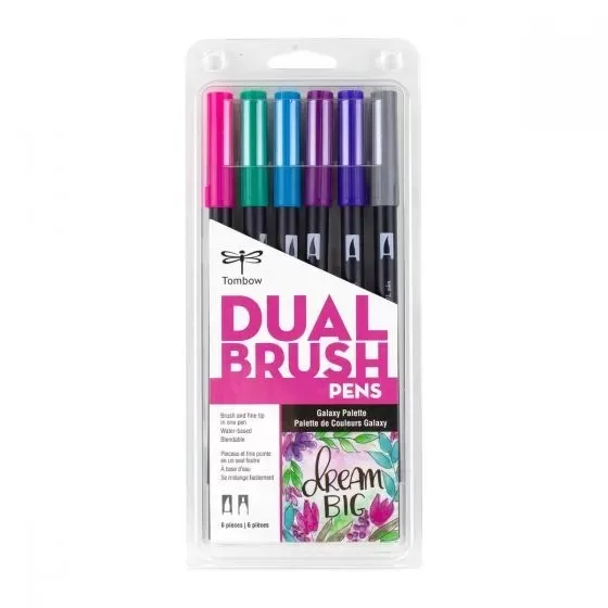 Set 6 Marcadores ABT Dual Brush Pen – Galaxy