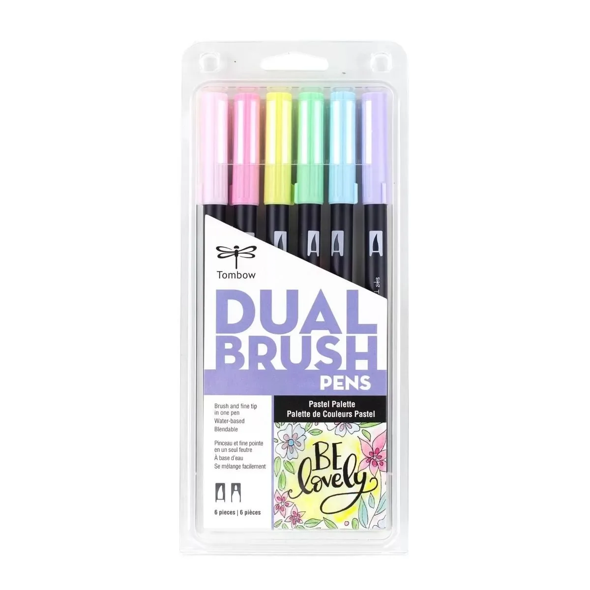 Set 6 Marcadores ABT Dual Brush Pen – Pastel